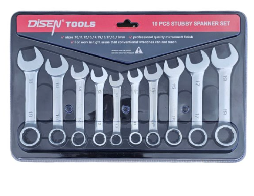 1335-1 juego de llaves boca fija x10pcs